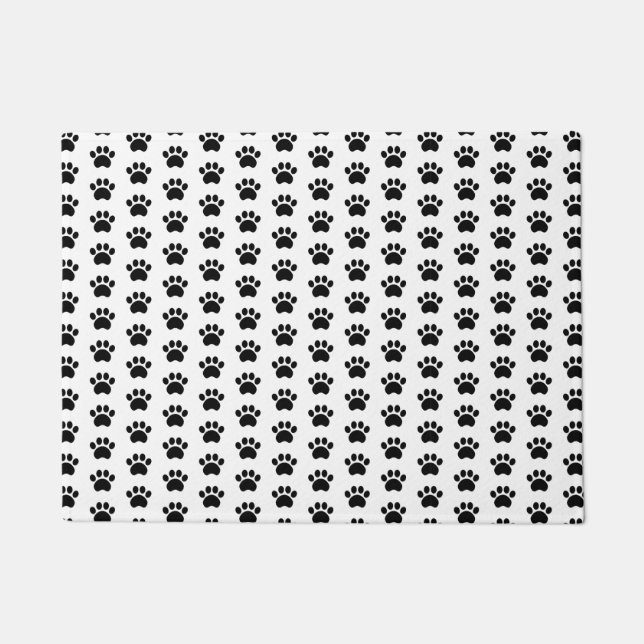 Paw Print Pattern Door Mat (Front)