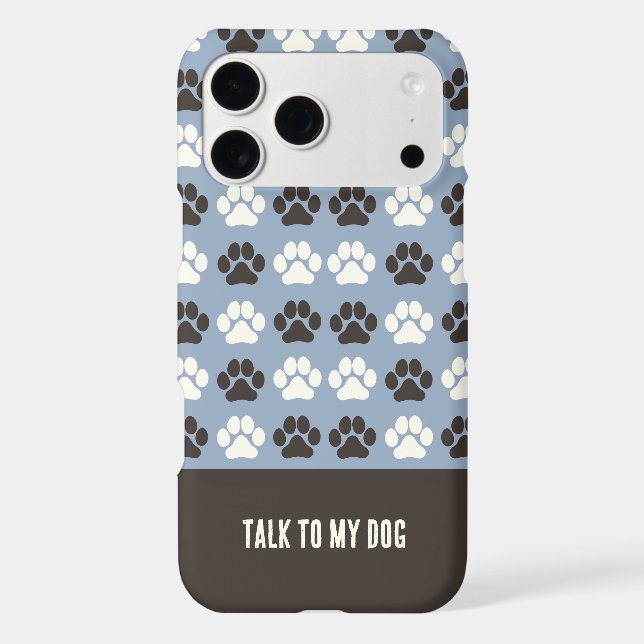 Paw Print Pattern Earthy Sand (Back)