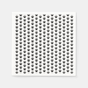 Paw Print Pattern Napkins