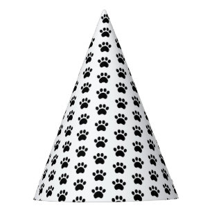 Paw Print Pattern Party Hat