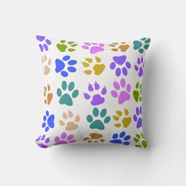 Paw Print Pillow (Front)