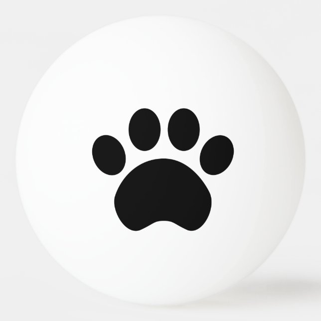 Paw Print Ping Pong Ball (Front)