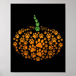Paw Print Pumpkin Halloween