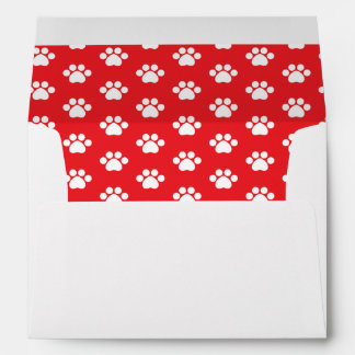Paw Print - Red Envelope