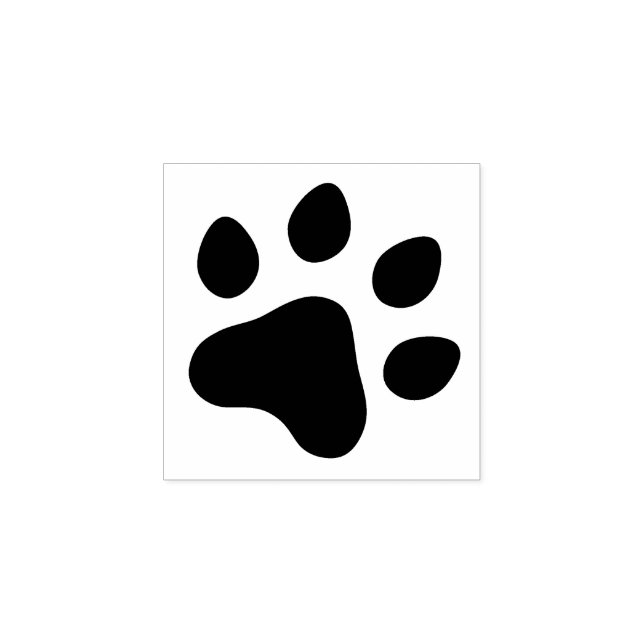 Paw print rubber stamp (Imprint)