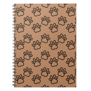 Paw print spiral notebook
