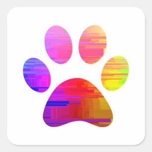 Paw Print             Square Sticker