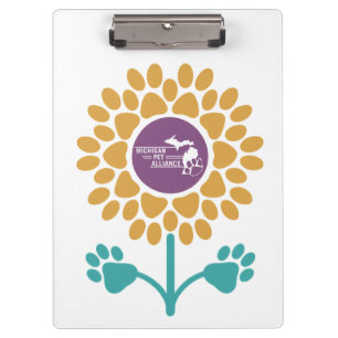 Paw Print Sunflower Clipboards