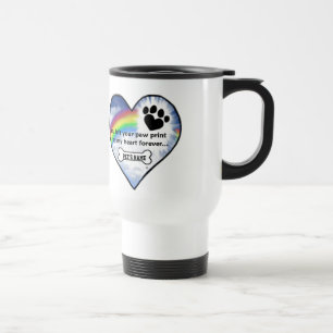 Paw Print Sympathy Poem Travel Mug