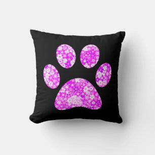 Paw Print Throw Pillow
