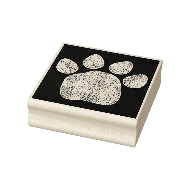 Paw Print Tote Rubber Stamp (Stamp)