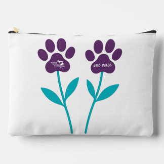 Paw Print Tulips Accessory Travel Pouch