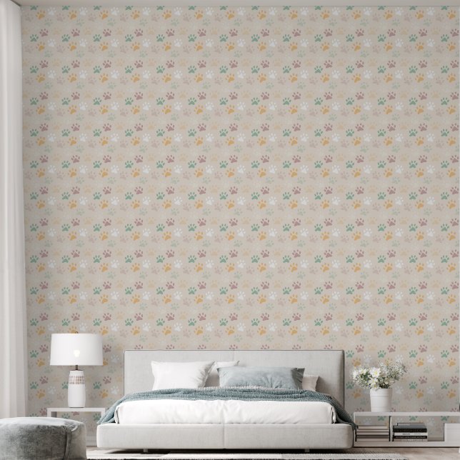 Paw Print  Wallpaper (Bedroom)