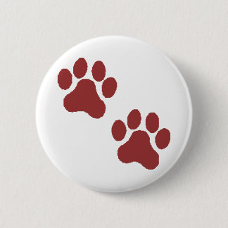 Paw Prints 2 Inch Round Button