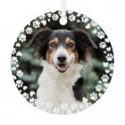 Paw Prints and Hearts Frame Custom Pet Photo