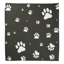 Paw prints bandana