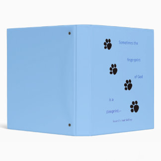 Paw Prints Binder