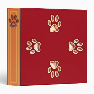 PAW PRINTS BINDER