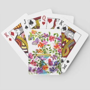 PAW PRINTS BIRD BATH PLAYING CARDS