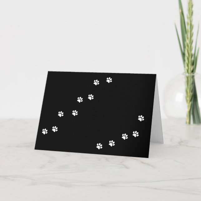 Paw Prints Card (Front)