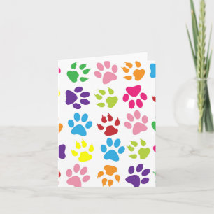 Paw Prints Card