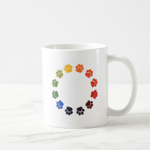 Paw Prints Circle Coffee Mug