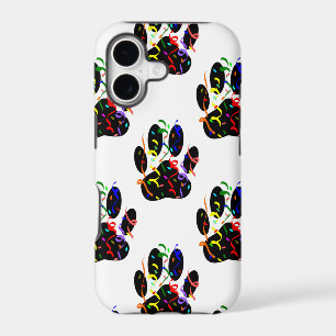 Paw Prints Confetti And Party Streamer Pattern