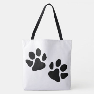 Paw Prints (Custom Color) Tote Bag