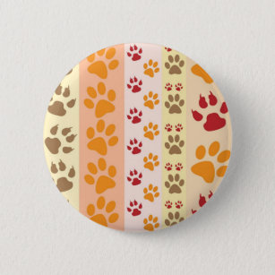 Paw Prints cute Dog Lovers 2 Inch Round Button
