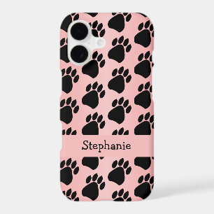 Paw Prints Design Pink Coloured