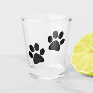 Paw Prints Design Shot Glass