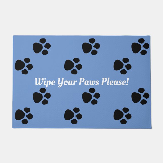  Paw Prints Door Mat (Front)
