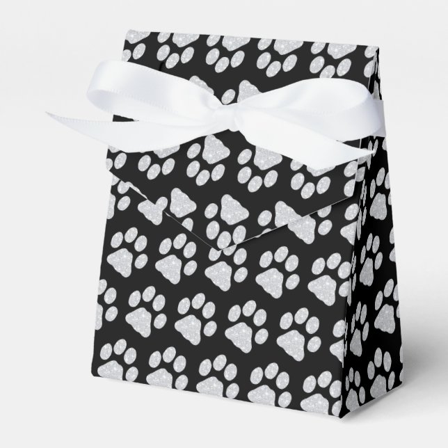 Paw Prints Favor Box (Front Side)