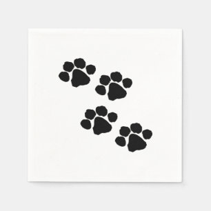 Paw Prints For Animal Lovers Napkin