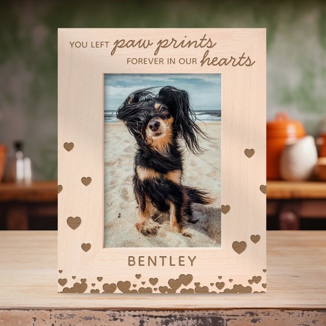 Paw Prints Forever Pet Memorial Etched Frames (Creator Uploaded)