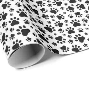 Paw Prints Gift Wrapping Paper