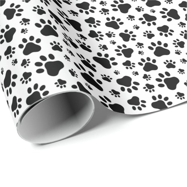 Paw Prints Gift Wrapping Paper (Roll Corner)