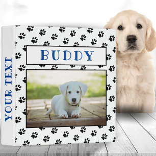 Paw Prints Keepsake Pet Dog Photo Album Binder
