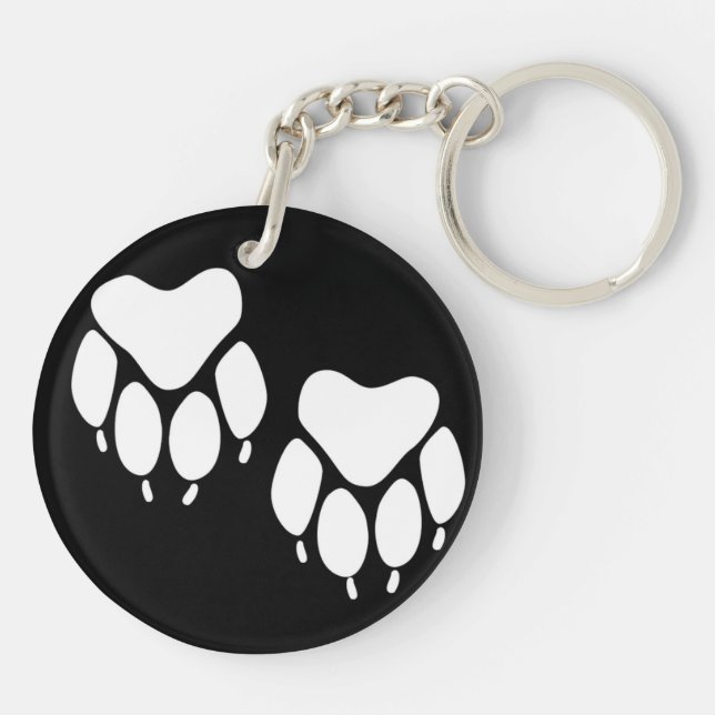 Paw Prints Keychain (Back)