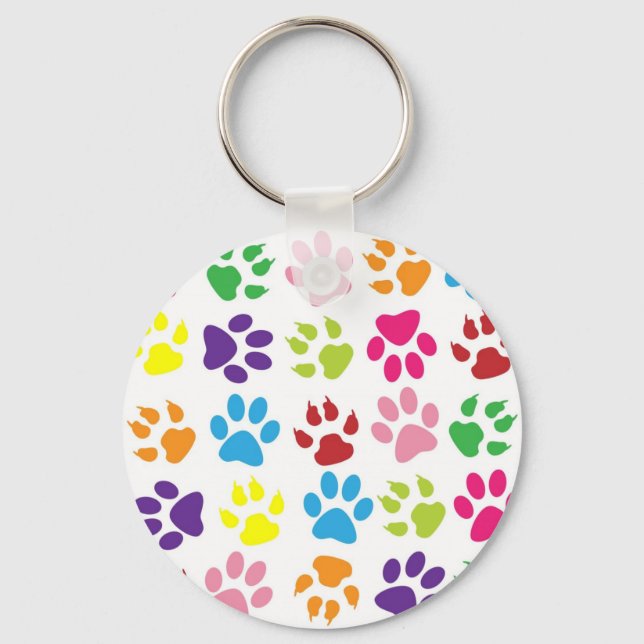 Paw Prints Keychain (Front)