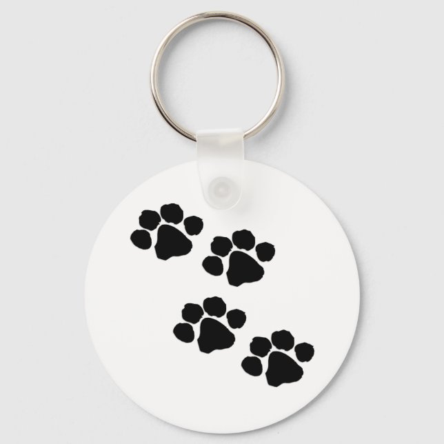 Paw Prints Keychain (Front)