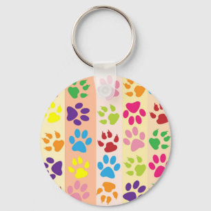 Paw Prints Keychain