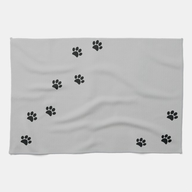 Paw Prints Kitchen Towel (Horizontal)