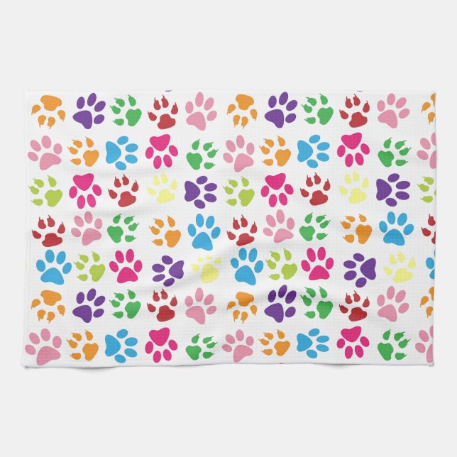 Paw Prints Kitchen Towel (Horizontal)