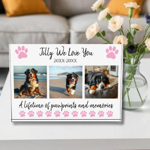 Paw Prints & Memories-Custom Pet- Photo Block