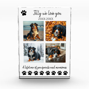 Paw Prints & Memories-Custom Pet-  Photo Block