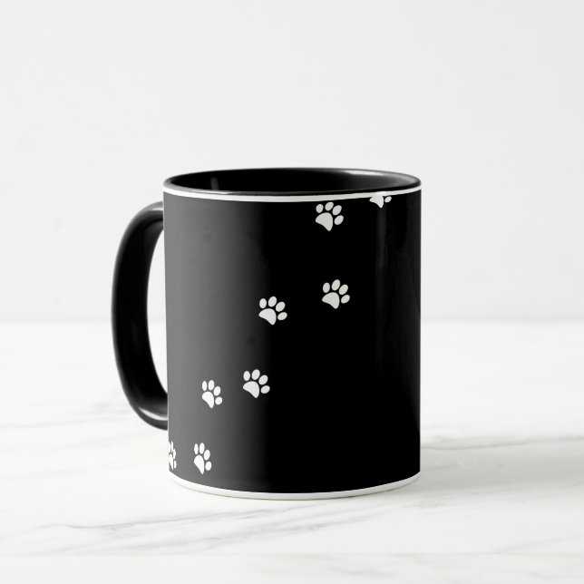 Paw Prints Mug (Front Left)