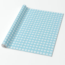 Paw Prints on Blue Background