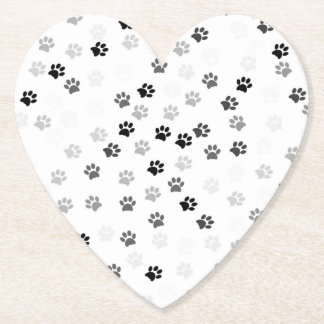 Paw Prints Paper Coasters for Dog Lovers