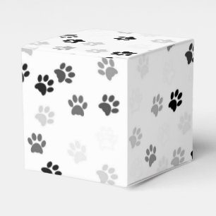 Paw Prints Party Favour Box for Dog Lovers
